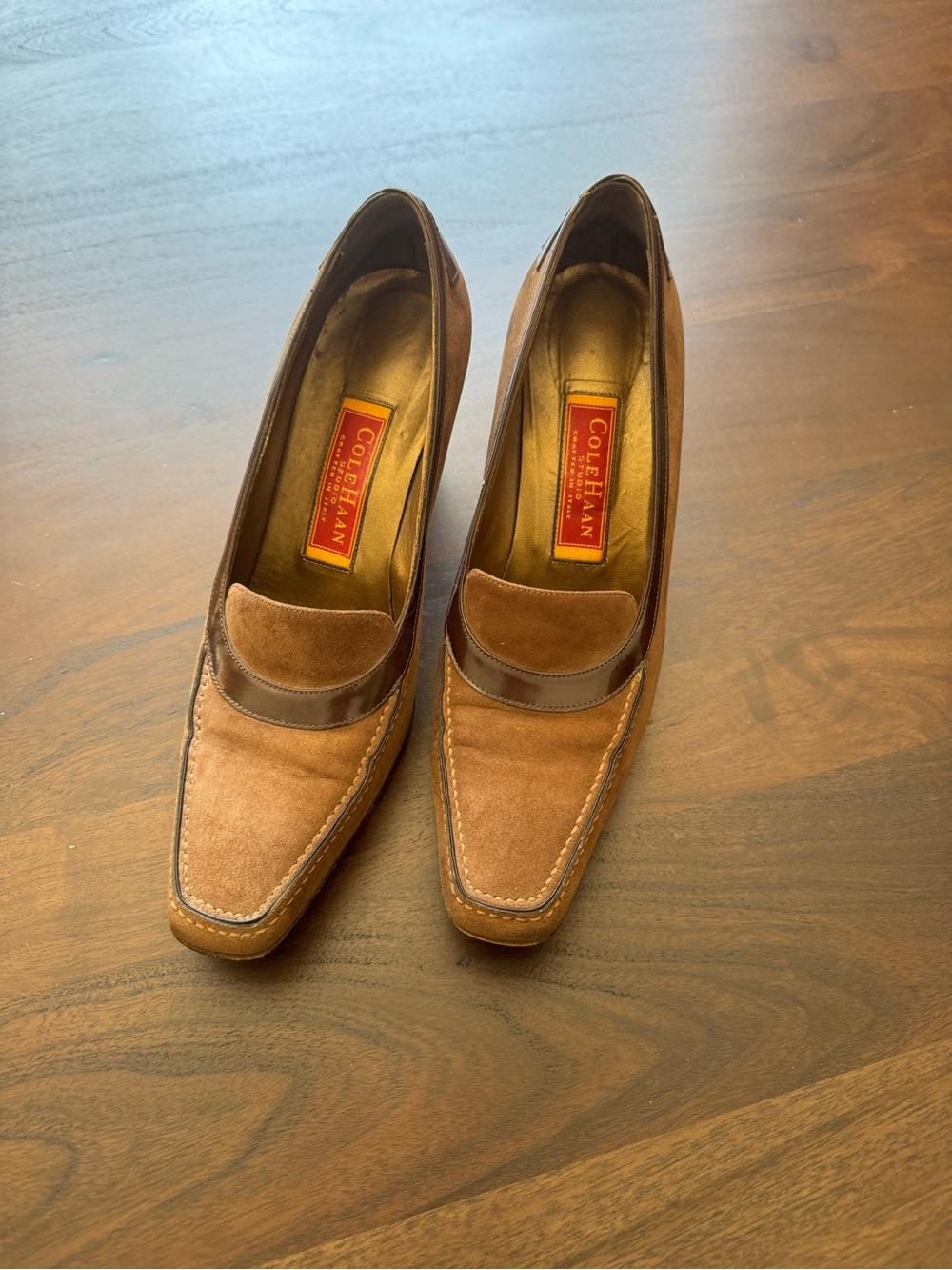 Cole Haan Tan Suede heels for
Work